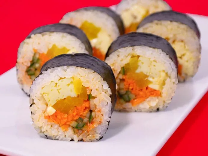 Кимпаб с овощами